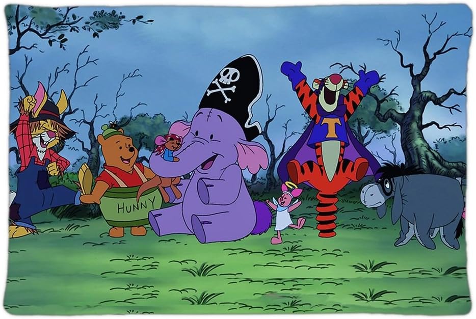 Winnie The Pooh Halloween Personalized Creative Personalized Pillowcase Bedding Pillow Slips 20"X30"(Two Size)