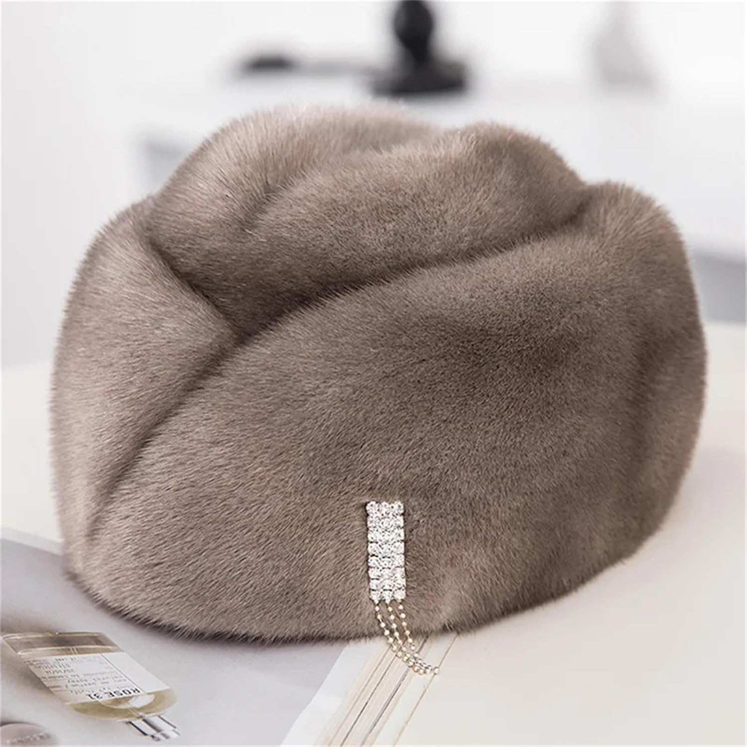 Mkjuuior Women Warm Hat for Winter Ladies Good Fur Hat