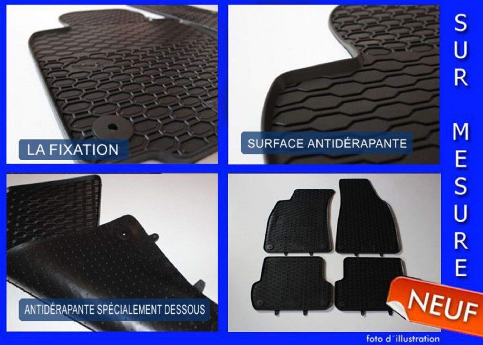 J&J AUTOMOTIVE Tapis de Sol en Caoutchouc 3D Exclusive pour Fiat Ducato Depuis 2006 1-Pcs, Bord Haut, Noir, Antidérapant, Toutes Saisons, Ajustement Spécifique sur Mesure