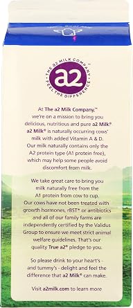 A2 Milk, Milk 2% Reduced Fat, 59 Fl Oz