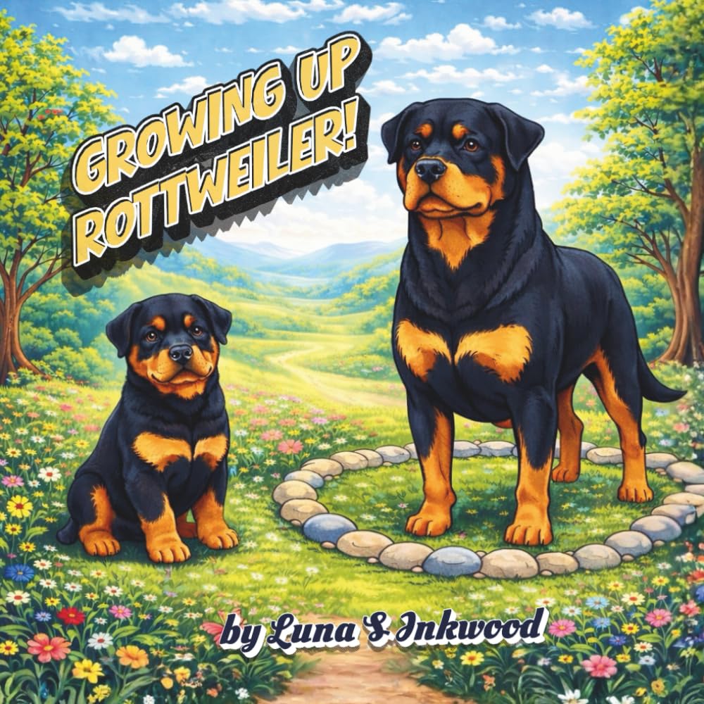 Growing Up Rottweiler Coloring Book: From Playful Puppy to Loyal Companion — A Fun & Relaxing Coloring Journey for Kids and Adults