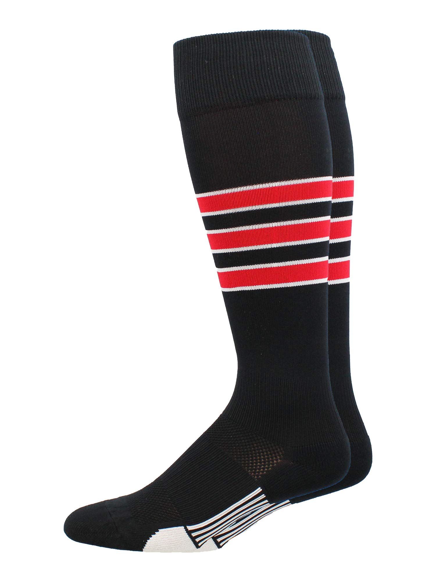 MadSportsStuff Softball Socks Baseball Socks | White &amp; Team Colors | USA Made | Sizes for Girls, Youth Boys, Men &amp; Women