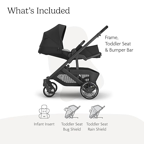 Miniatura 2 de UPPAbaby Cruz V3 - Cochecito de bebé desde el nacimiento + compatible con asiento de automóvil, tamaño completo, asiento reversible, inserto para