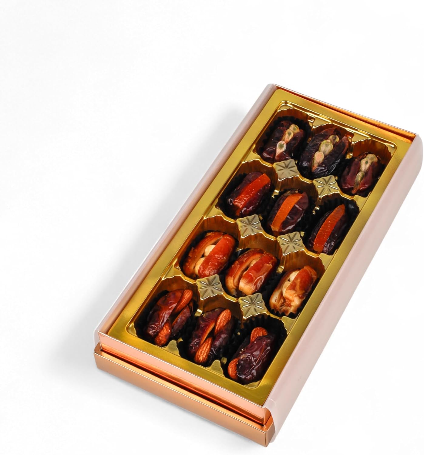 Liwa Dates Golden Box Assorted Stuff Dates 180 g Liwa Dates Golden Box Assorted Stuff Dates 180 g