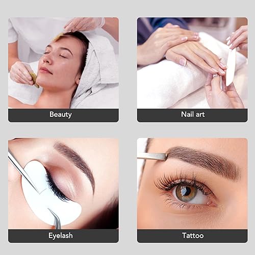 Miniatura 4 de Lámpara de escritorio de media luna, LED de media luna de 30 W con decoración adhesiva, 3 modos de luz, para esteticistas, tecnología de uñas,