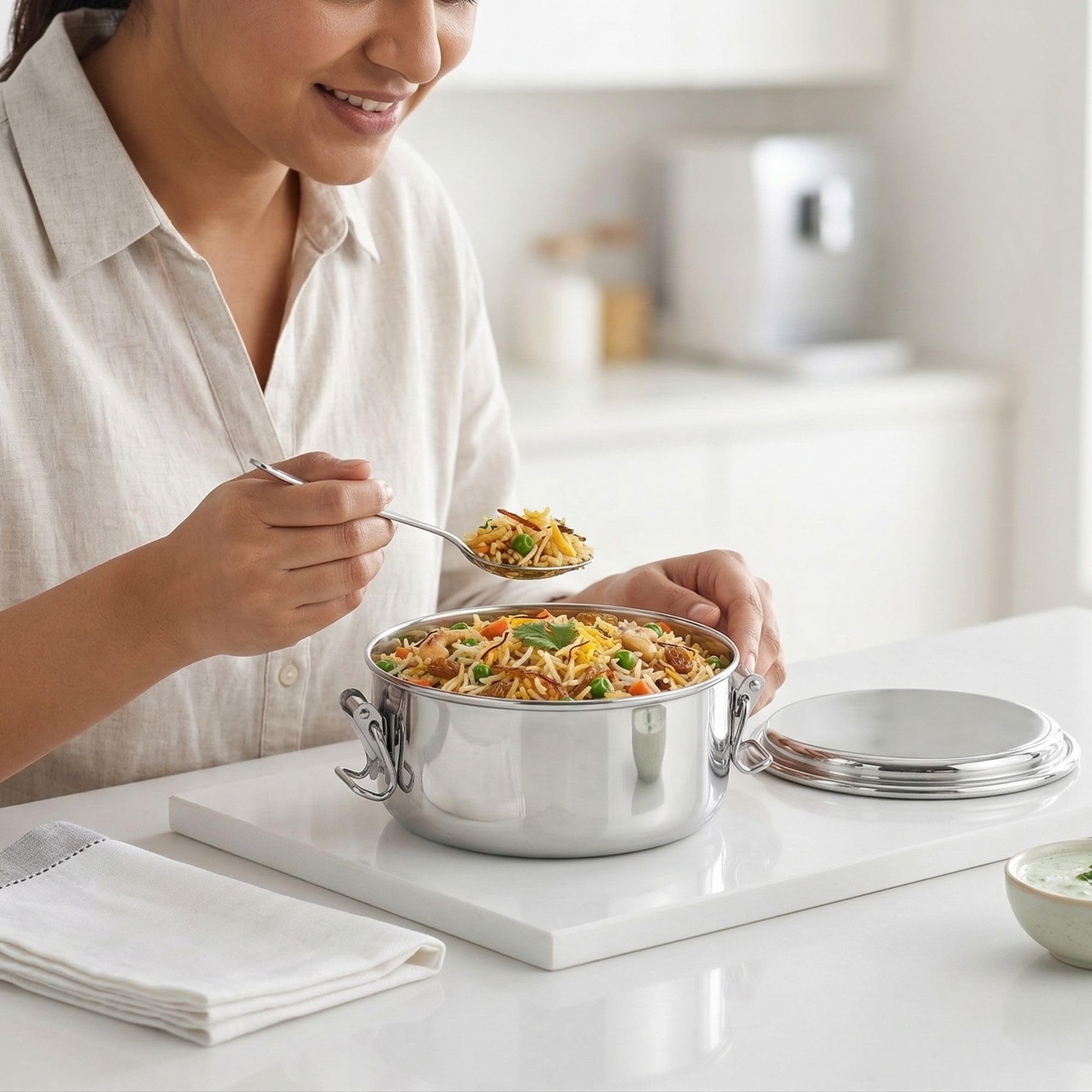 PDDFALCON Stainless Steel Lunch Box - Leakproof & Airtight -7