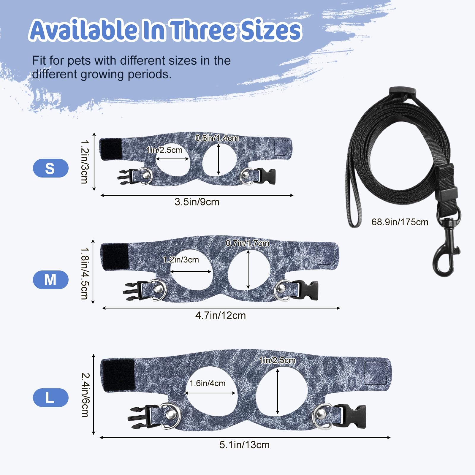 Pawaboo Adjustable Bearded Dragon Harness and Leash - Image 2