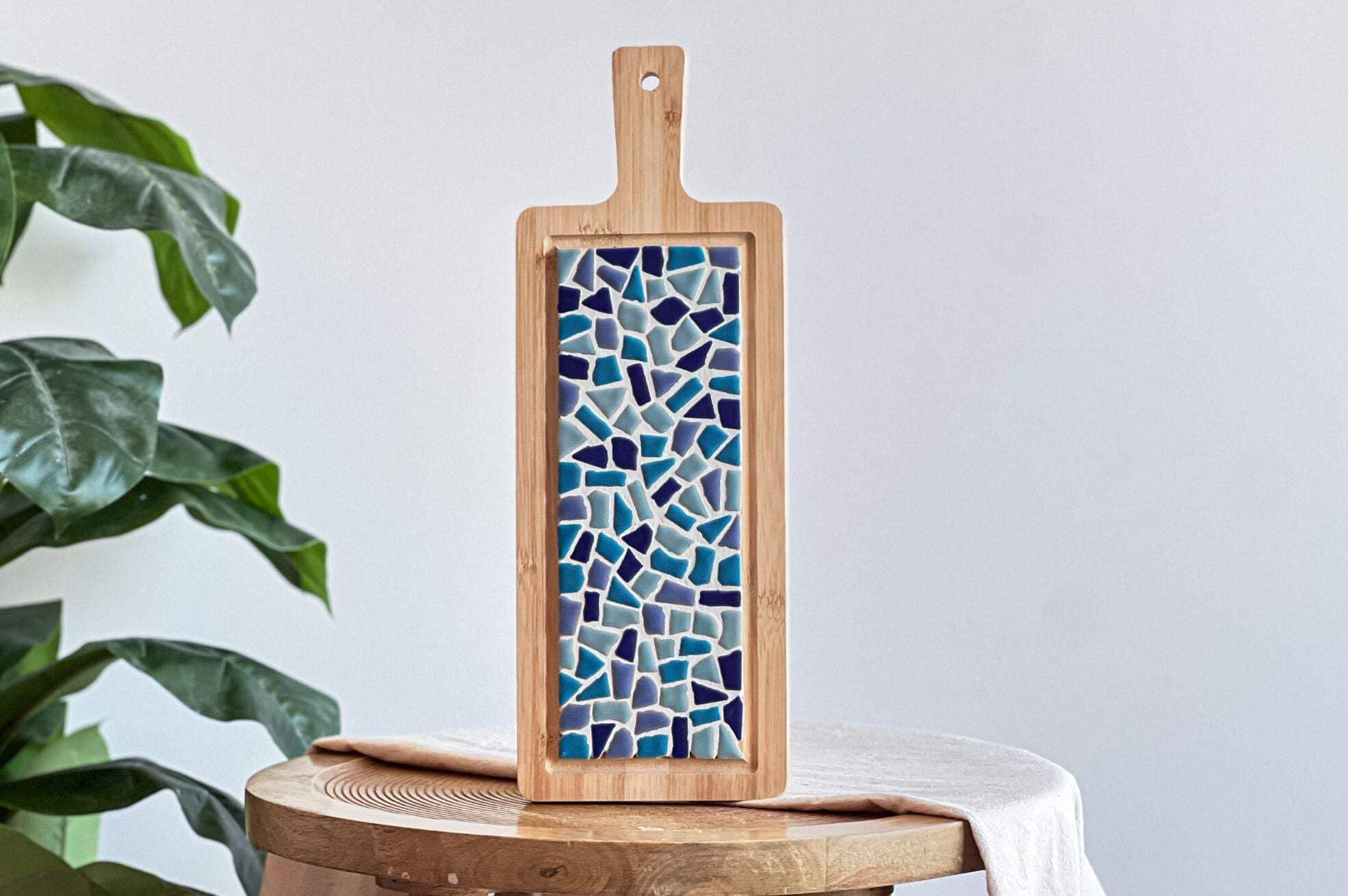 Little Creations Craft Kit - Mosaic Serving Board 40 cm Blauw Mix
