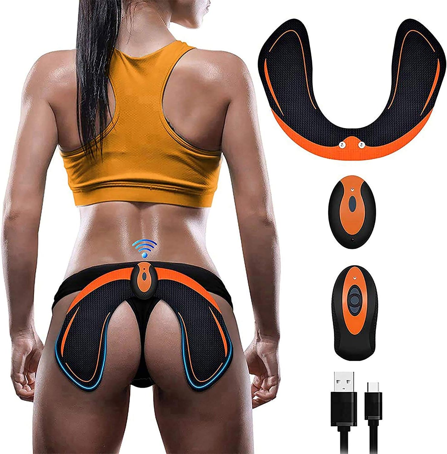Electric Hips Trainer,Muscle Stimulator,Electronic backside Muscle Toner, Smart Wearable Buttock Toner trainer For Men Women,pygal Slimming Machine