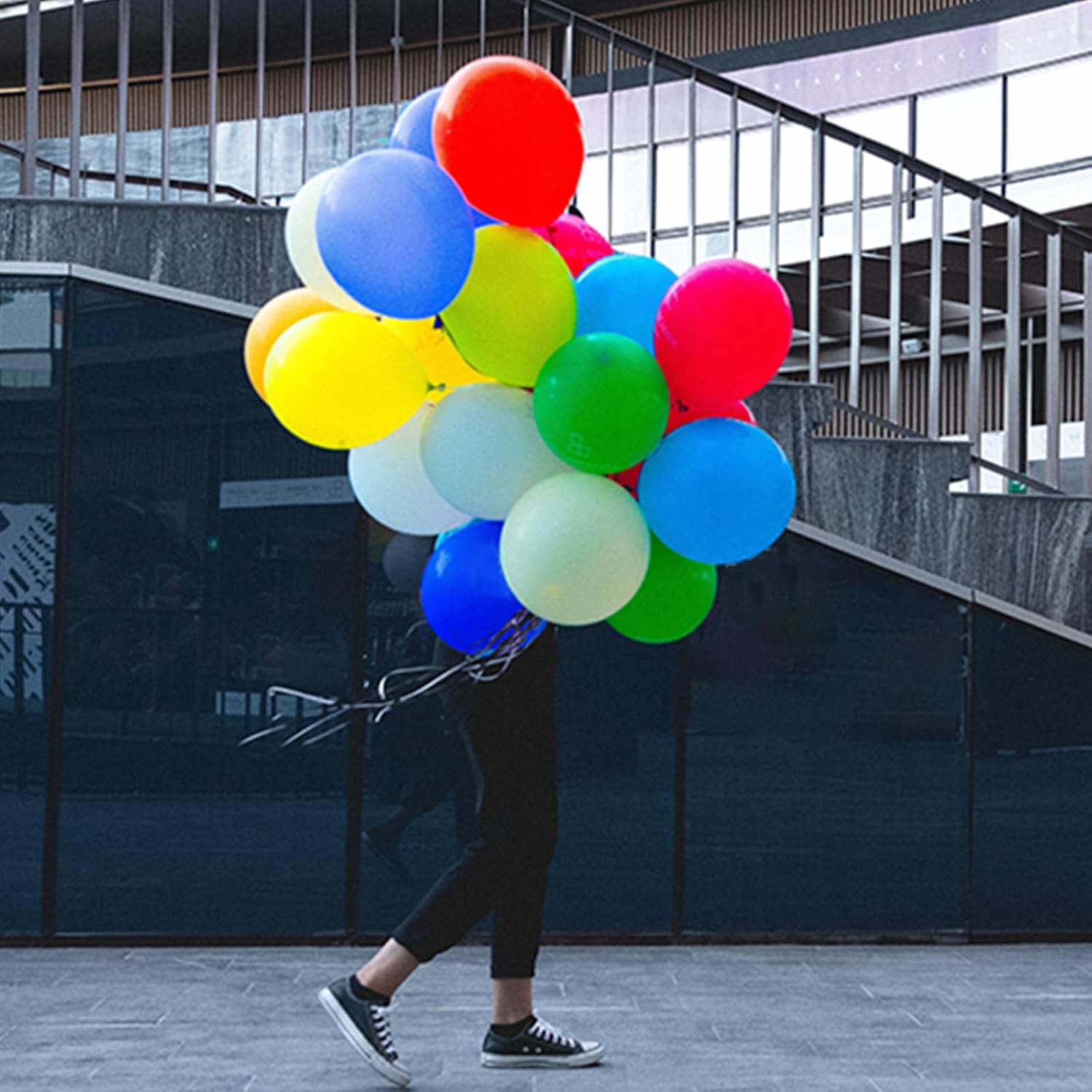 Assorted color Balloon 110pcs, color Latex Balloons 12 inch for Birthday Valentine’s Day Wedding(with 2 Ribbons). image 7 of 7 B0CSCHX6Q8