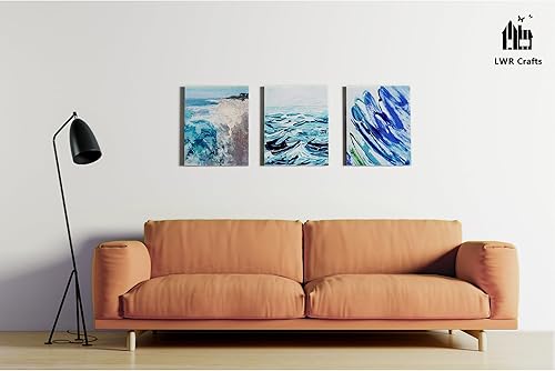 Miniatura 7 de LWR CRAFTS - Paquete de lienzos grandes estirados