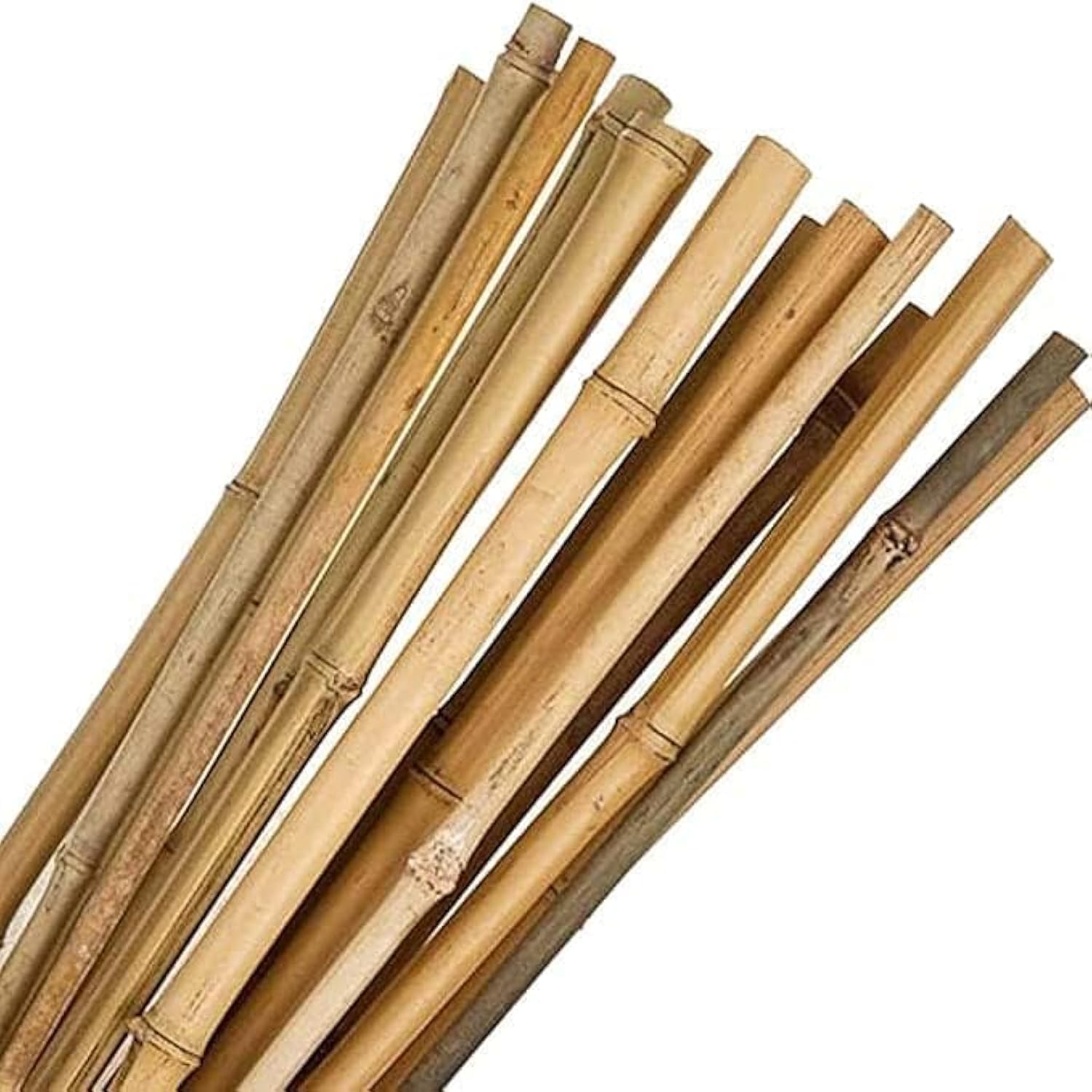 HOMETASTE Natural Bamboo Poles Bamboo Stake for Plant Support 60cm,100cm, 120cm,Bamboo Garden Poles Strong Gardening Sticks Bamboo Poles for Indoors or Outdoors (120cm(10pcs))