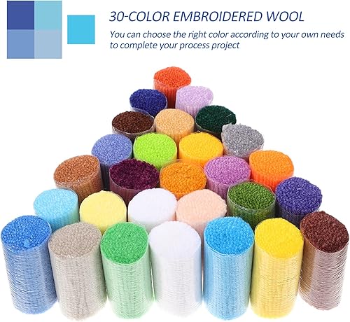 Miniatura 4 de Juego de 30 rollos de hilo de ganchillo para manualidades, hilo de ganchillo, hilo de ganchillo para suéter, sombrero, tejer, mini proyecto,