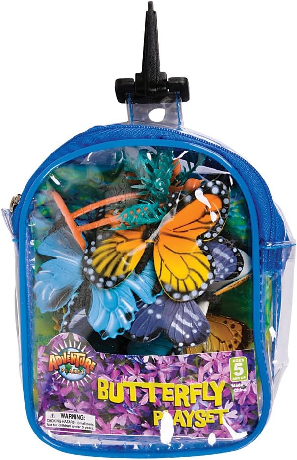 Rhode Island Novelty Butterfly Playset 12 Piece Toy Set in
