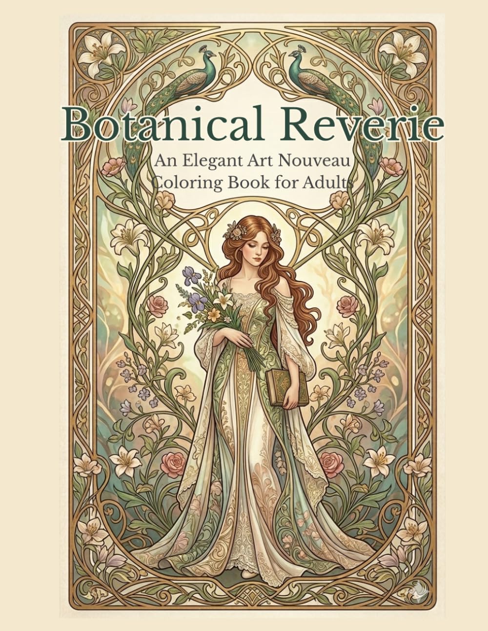 Botanical Reverie: An Elegant Art Nouveau Coloring Book for Adults