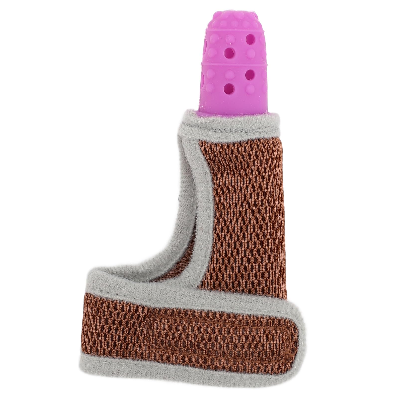 Dispositivo Per Succhiare il Pollice Per Bambini, Protezione Per le Dita in Silicone, Rete Traspirante, Trattamento Per Succhiare il Pollice Regolabile, 7M10Y, Blu, Con (PURPLE)