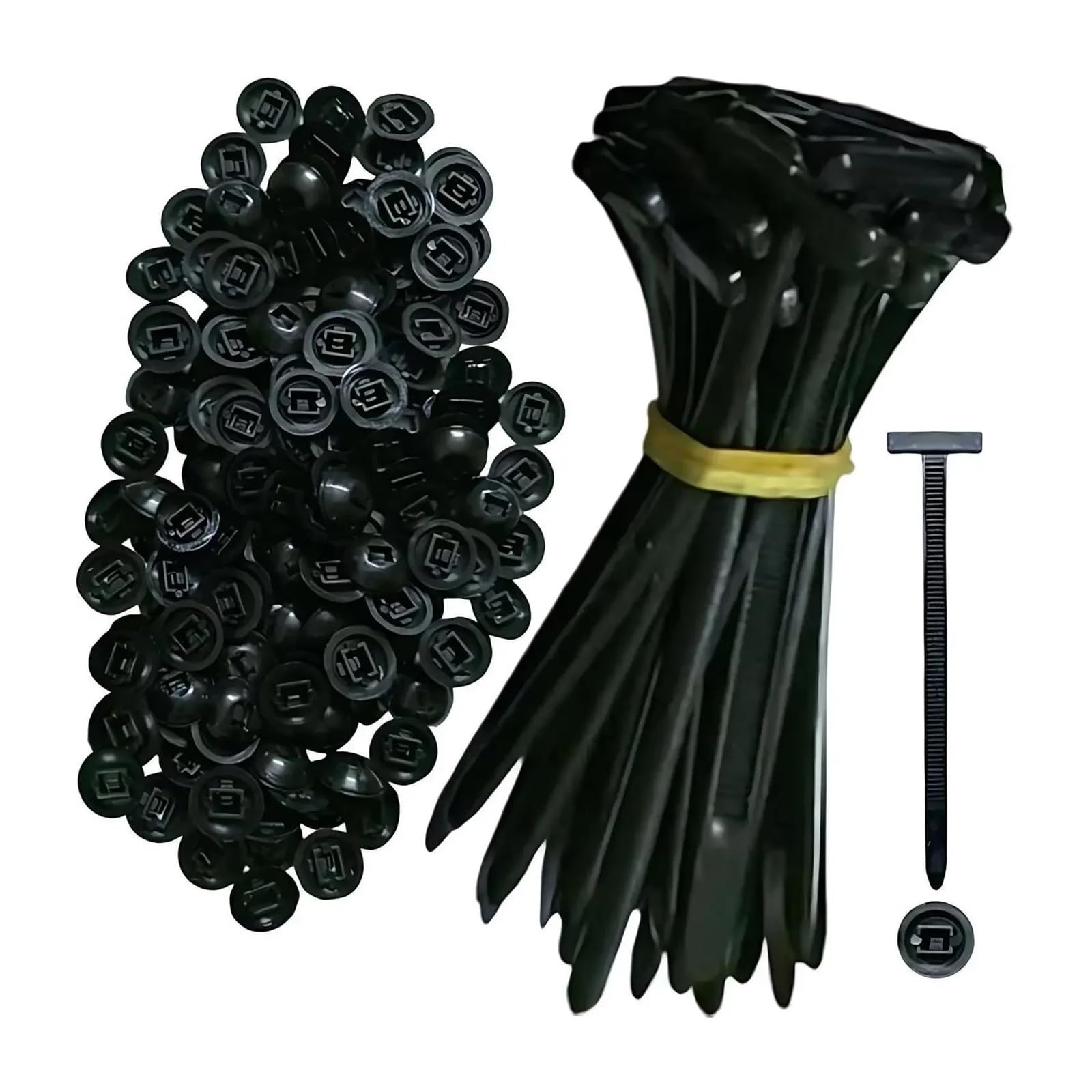 1/600 set di fascette fermacavi universali in nylon con fibbie for auto, resistenti, supporto for, clip ricambio for viti fissaggio automatico(500set)