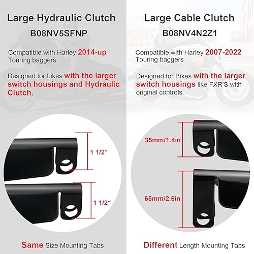 Vista 3 de StarknightMT Protecciones de Mano para Motocicleta Negras de Corte Ataúd en Acero Inoxidable Compatibles con Modelos Touring 2006-2022 Road Glide