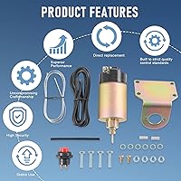 Vista 3 de JDMSPEED Juego de solenoide de manija de puerta afeitada para maletero de 60 libras con diseño de rodillo de calle para abrir las puertas, capós