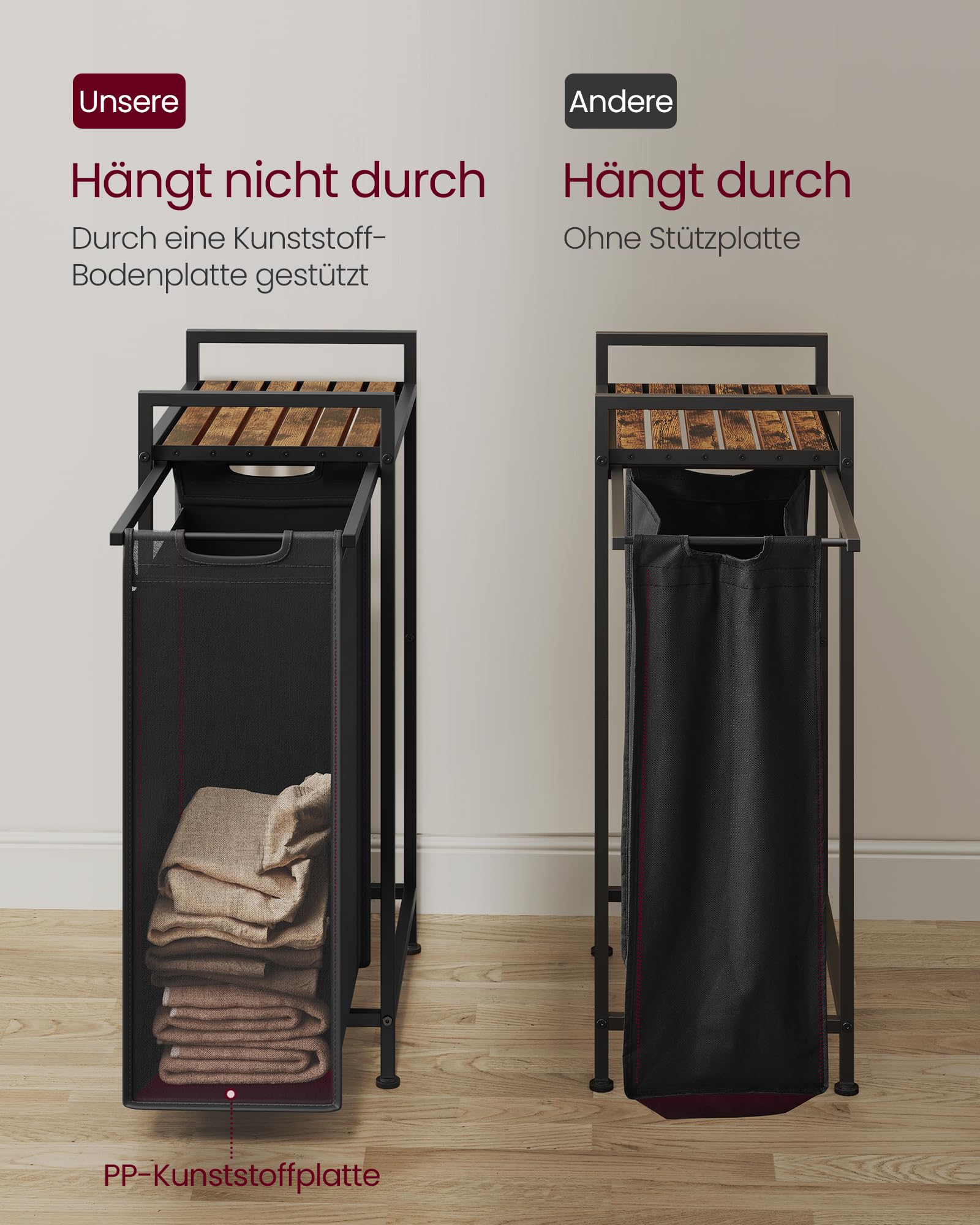 Vasagle Wäschekorb 47 L – Bild 4