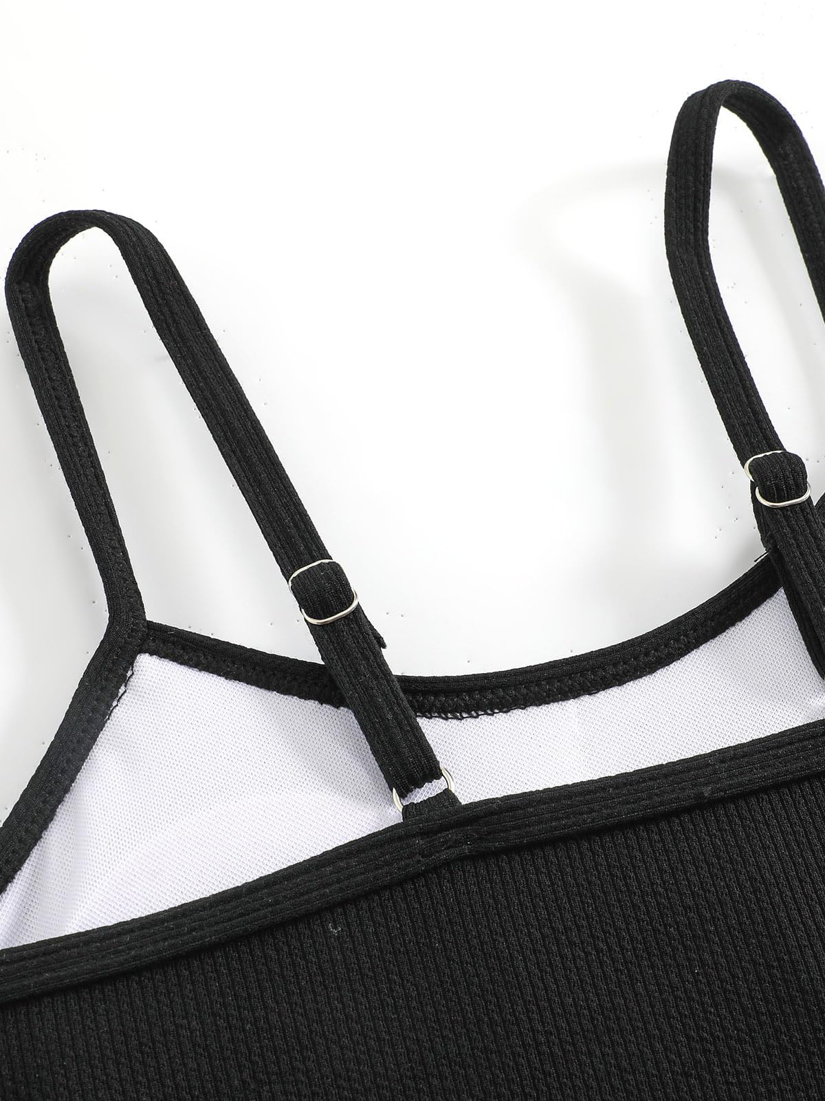 Mädchen-Bikini-Set mit Röcken, Geripptes Badeanzug-3-Teil-Set, Schwimmbekleidung für Teenager, Größen 9 10 11 12 13 14 Jahre (128,134,140,146,152,158,164)