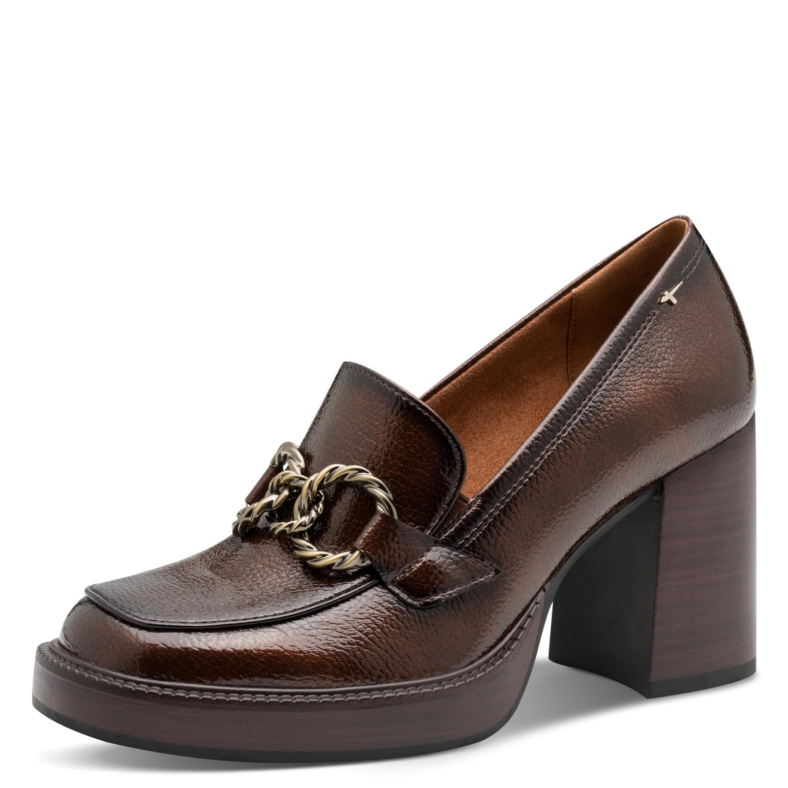 Tamaris Women's Damen Trotteur 1-24413-45 Loafer, Brown Patent, 7.5 UK