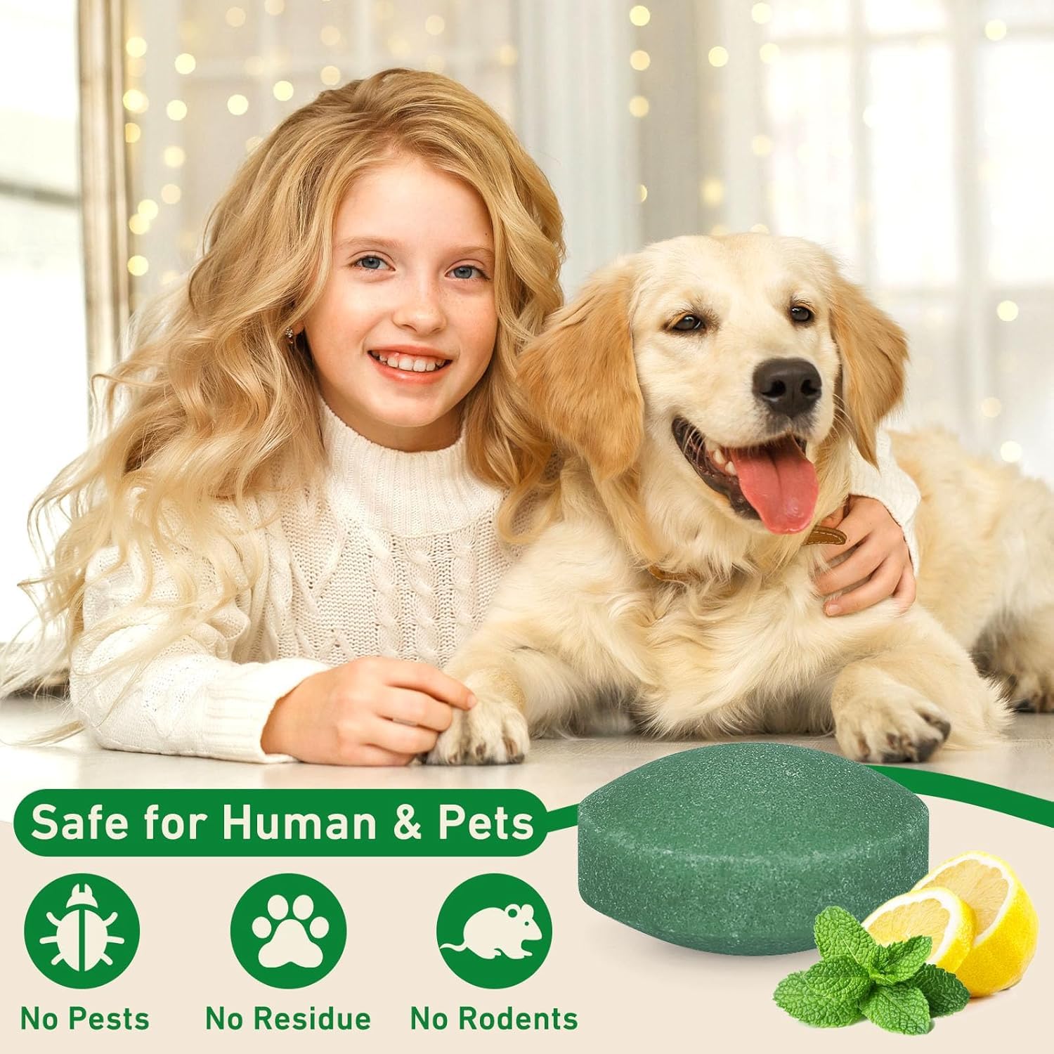 36 Pezzi Palline Repellenti all'Olio di Menta per Topi, Ragni, Scarafaggi e Insetti - Esche Vegetali Naturali per Scacciare Roditori e Parassiti da Auto, Casa e Garage - Sicure per Bambini e Animali