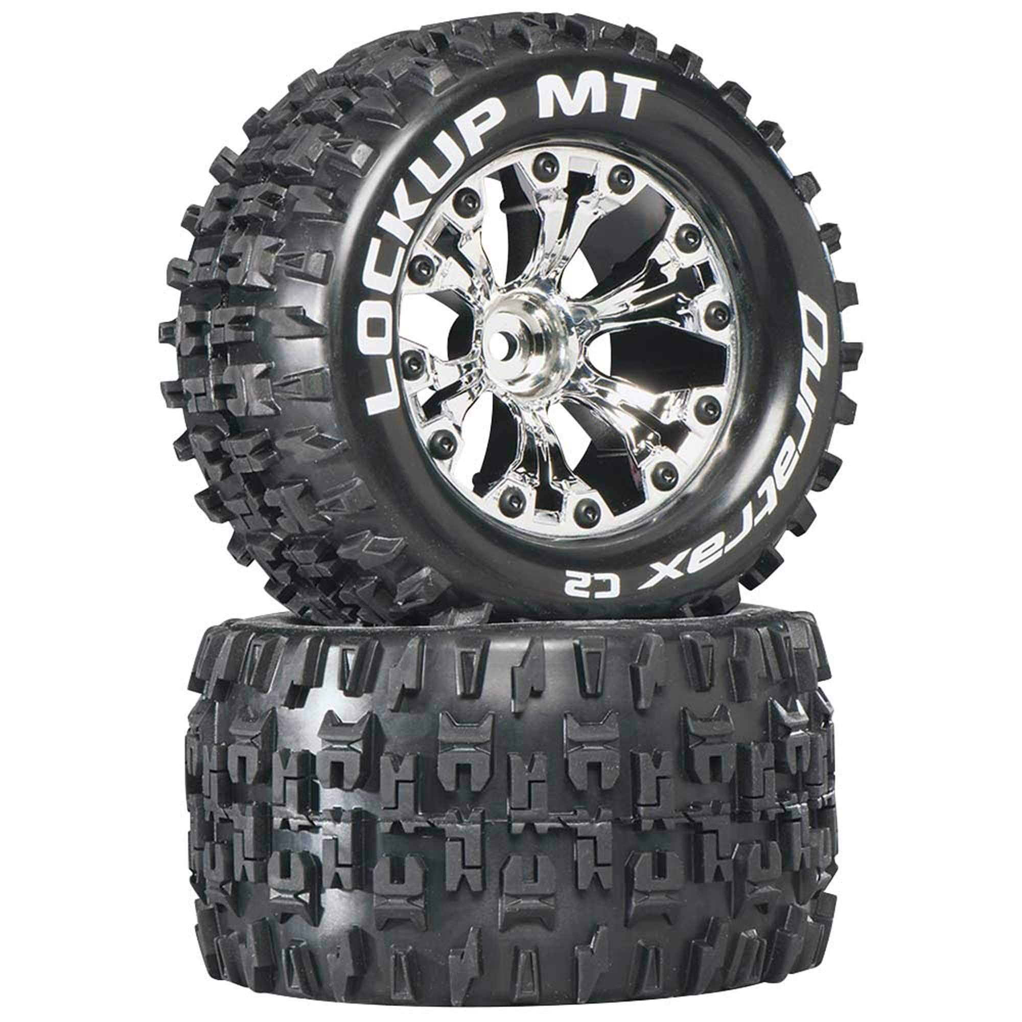 Duratrax Sidearm MT 2.8 Truck 2WD Mounted Rear C2 Wheels (2-Piece), Black — view 13