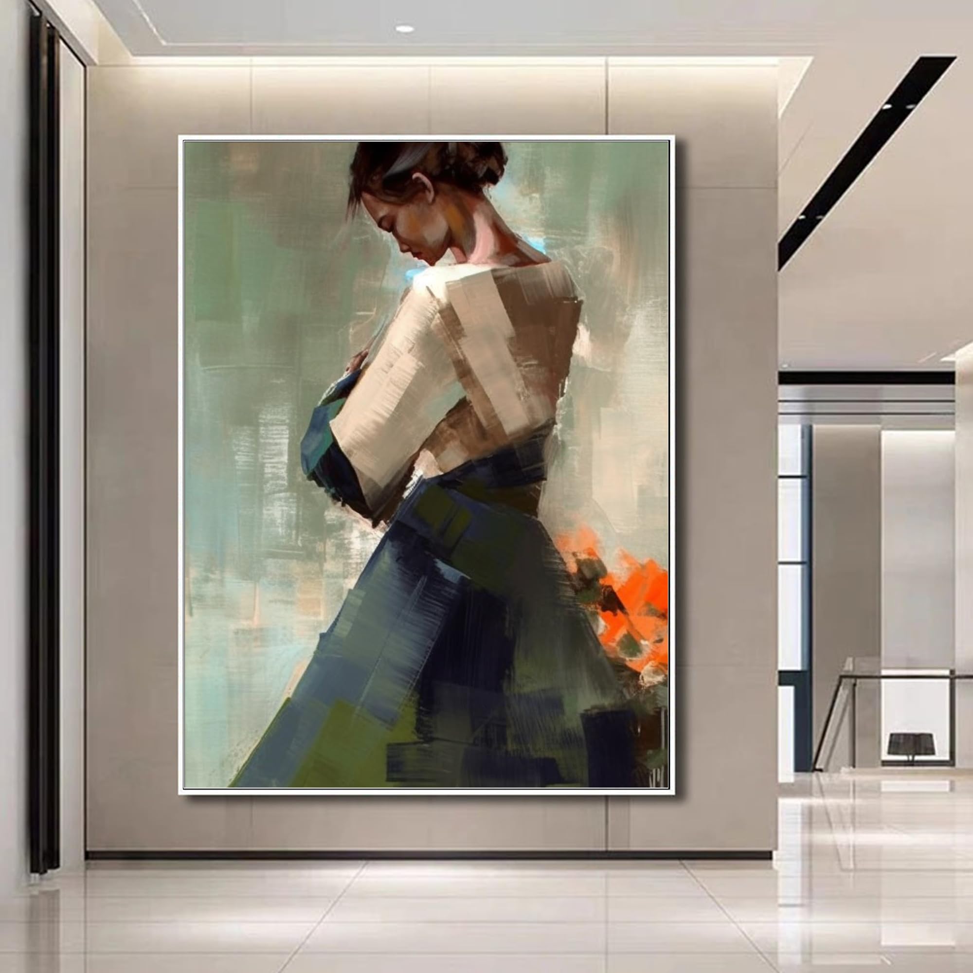 Amazon.com: Yahedoba Abstract sexy abstract back view of woman oil