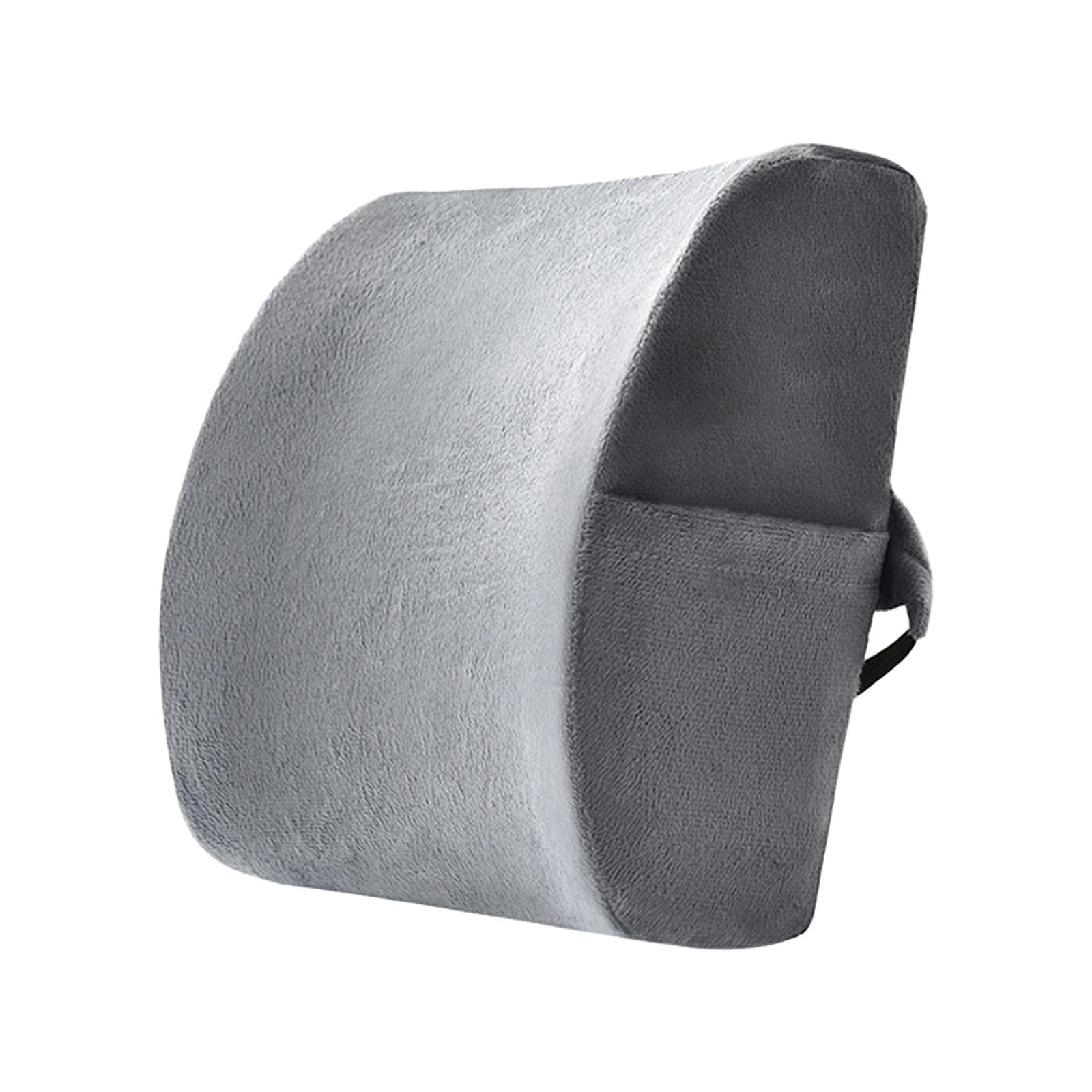 Coussin de soutien dos ergonomique lombaire en mémoire de forme pour chaise et bureau