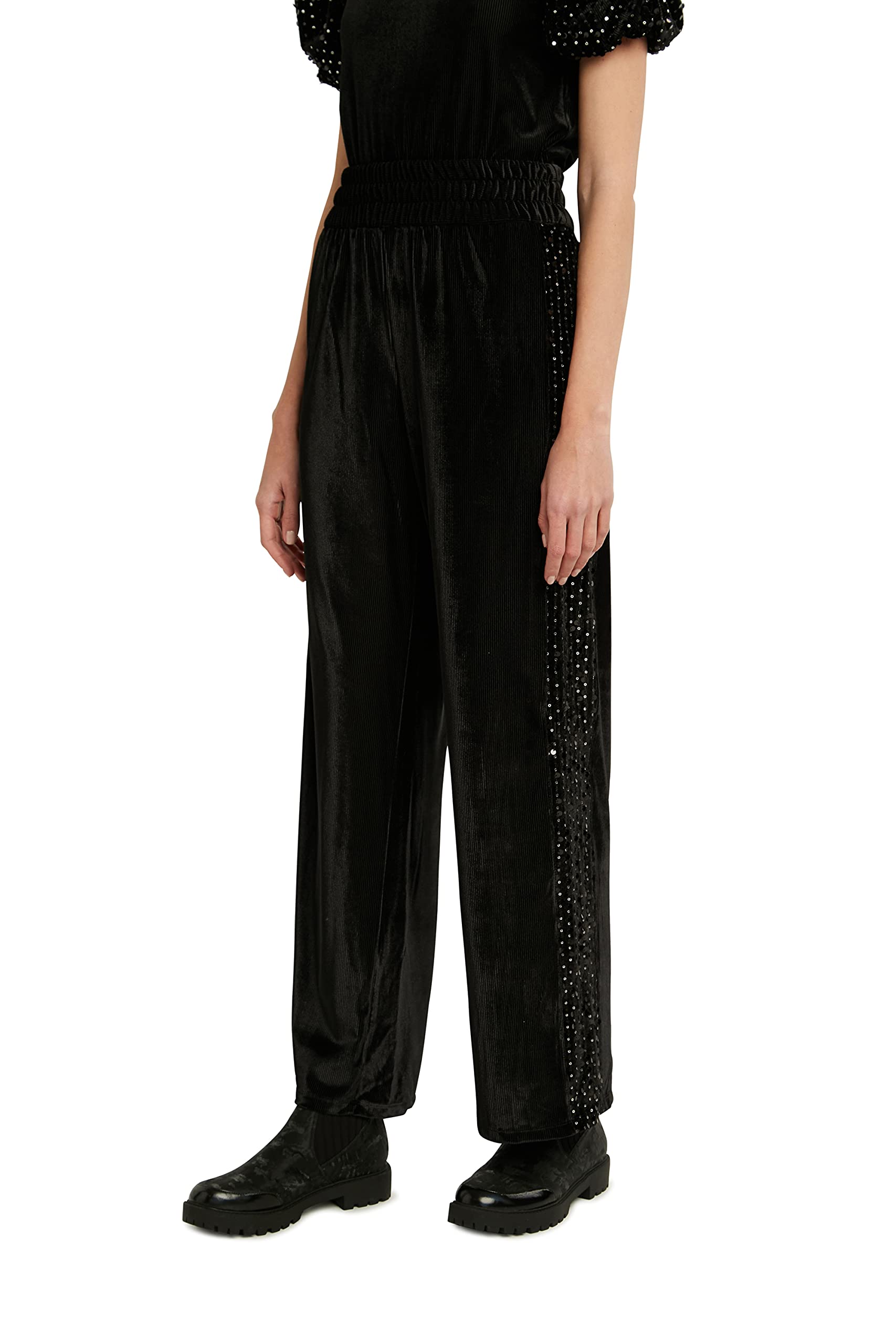 Desigual Pant_Shiny Pantalones Informales para Mujer