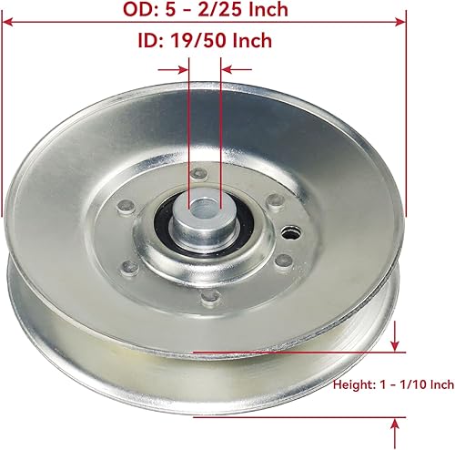 Miniatura 3 de GELASKA La polea tensora 956-3045A reemplaza a Cub Cadet 956-3045, 756-3045, 756-04522, 756-3045A, 956 3045A, 756 3045A, 02005079 para Cub Cadet