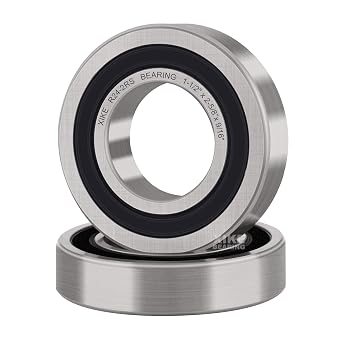 XiKe 2 Pcs R24-2RS Double Rubber Seal Bearings 1-1/2" x 2-5/8" x 9/16"