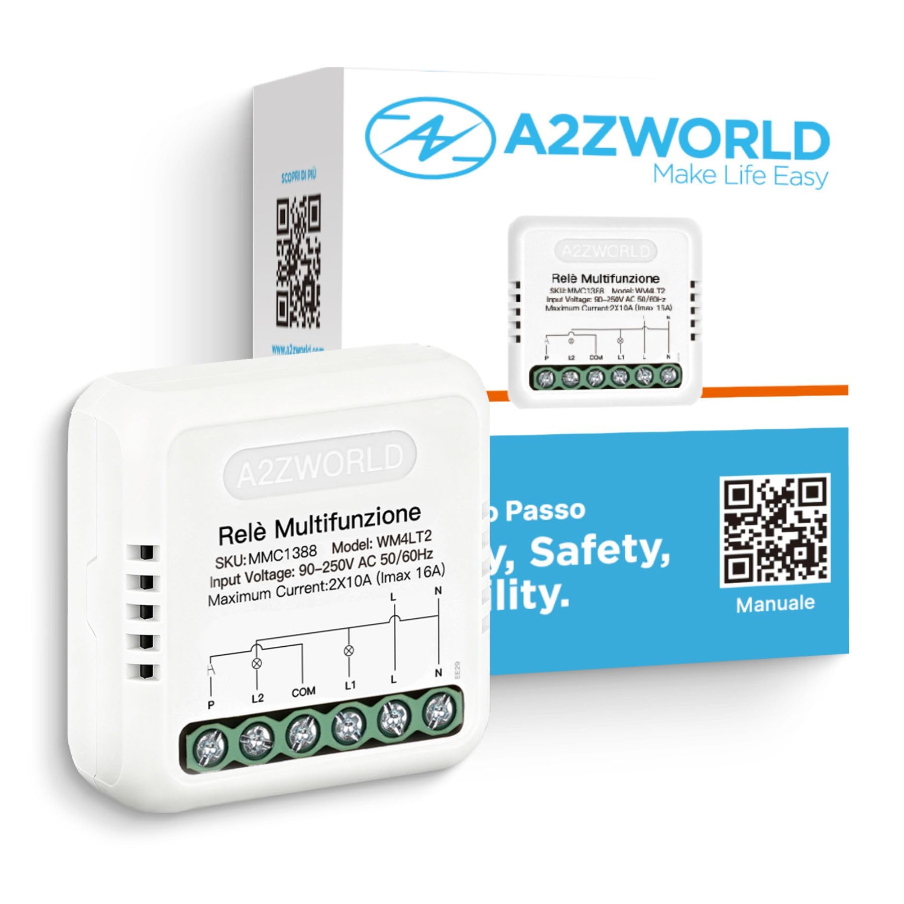 10 relés multifunción 8 modos en 1, paso a paso, temporizador de 3 minutos, monoestable, conmutador, alternancia A/B, 3/4 secuencias de luz, montaje empotrado y barra DIN, silencioso con memoria, 2 x