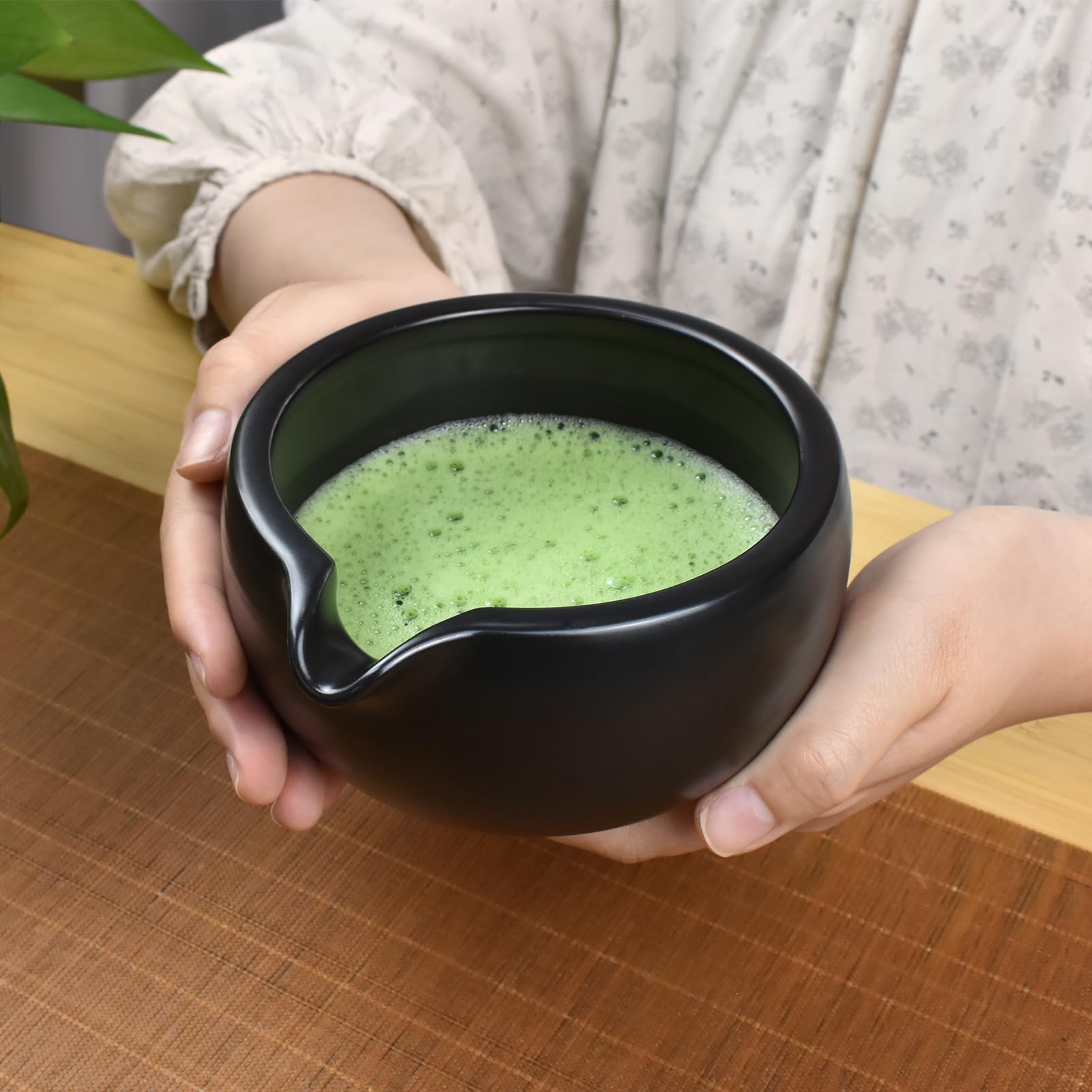 Set Da Tè Matcha Completo 5 Pezzi – Ciotola, Frusta E Supporto Per Cerimonia Tradizionale