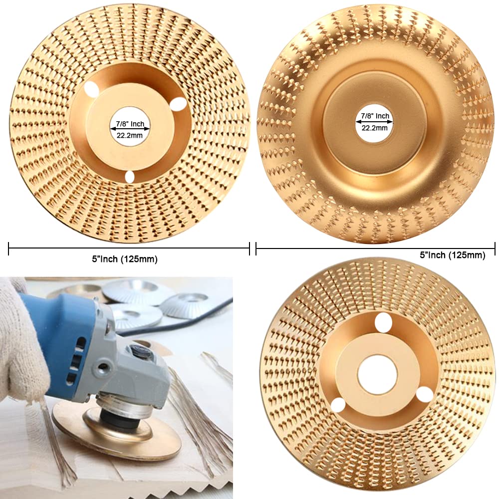 Disque Bois Pour Meuleuse ASNOMY - 125mm Carbure Tungstène Pour Sculpture Et Ponçage