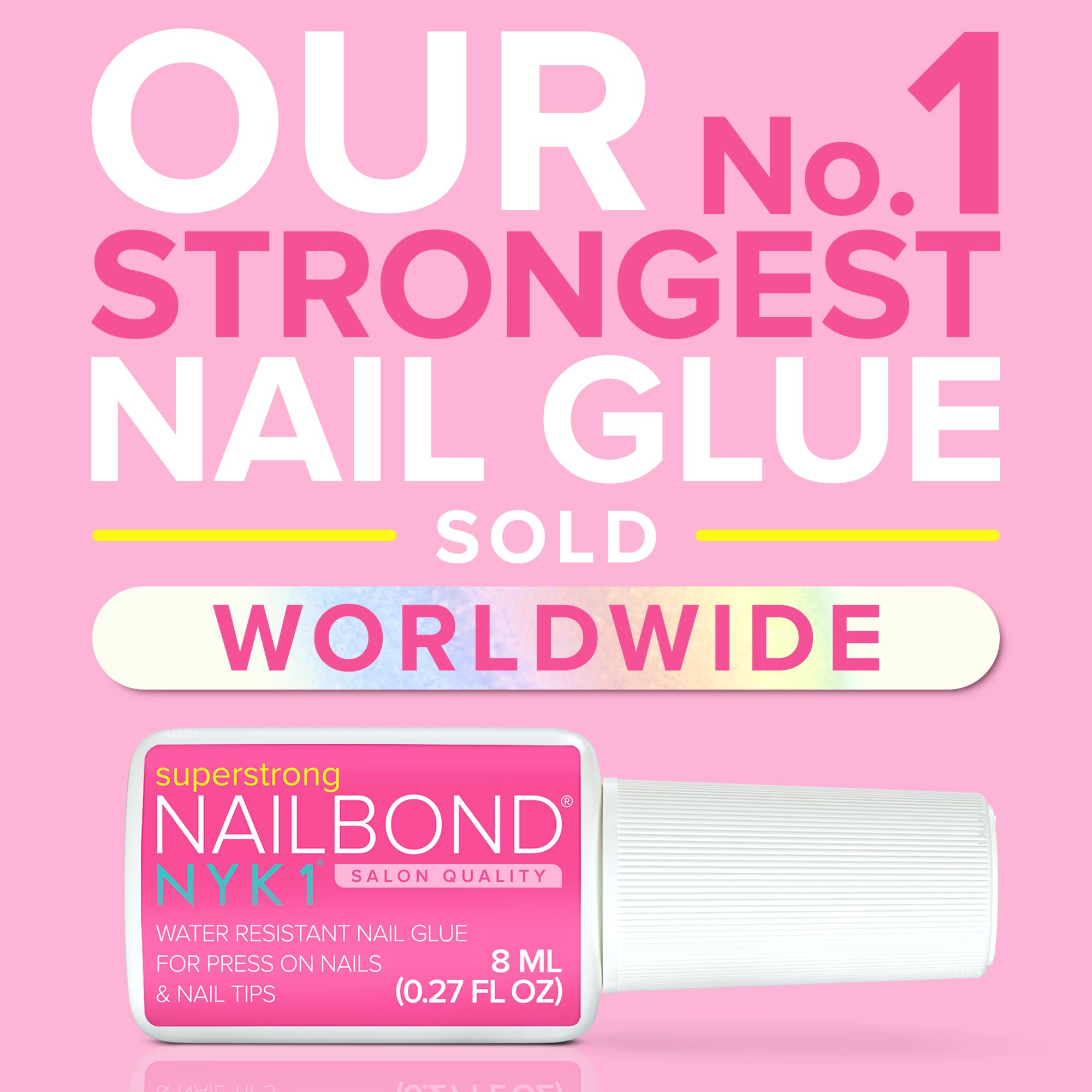 NYK1 Nail Glue: Super Strong & Quick Dry -2 NYK1 Nail Glue: Super Strong & Quick Dry -2