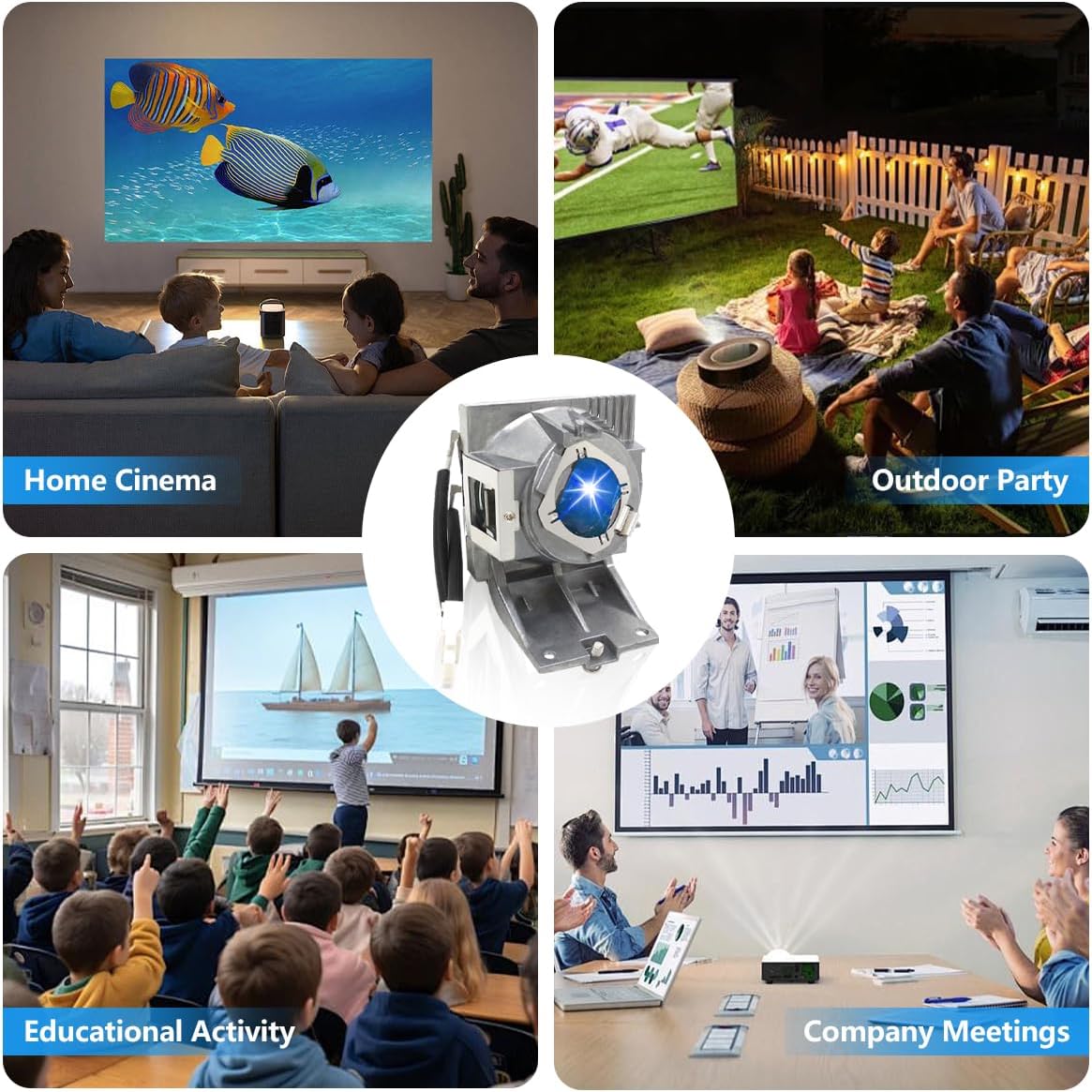 Versatile Projector Lamp for Enhanced Viewing Experiences
