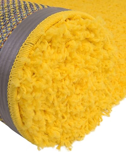 Miniatura 7 de Alfombra Nueva  Contemporánea  Peludo  Moderno  Suave, Indor  Alfombra  Colección (6 pies 1 pulgada x 9 pies, rectangular, amarillo sol toscano)  165