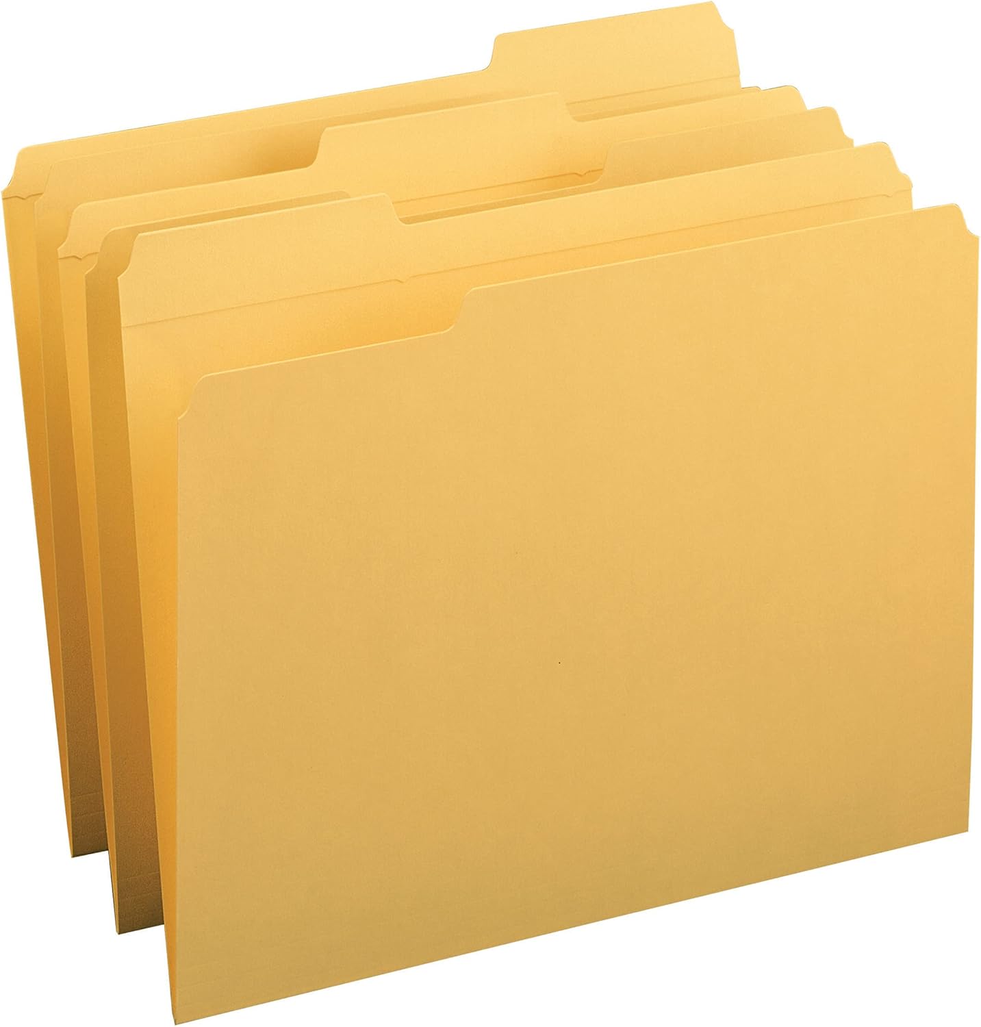 Smead File Folder, Reinforced 1/3-Cut Tab, Letter Size, Goldenrod, 100 per Box (12234)