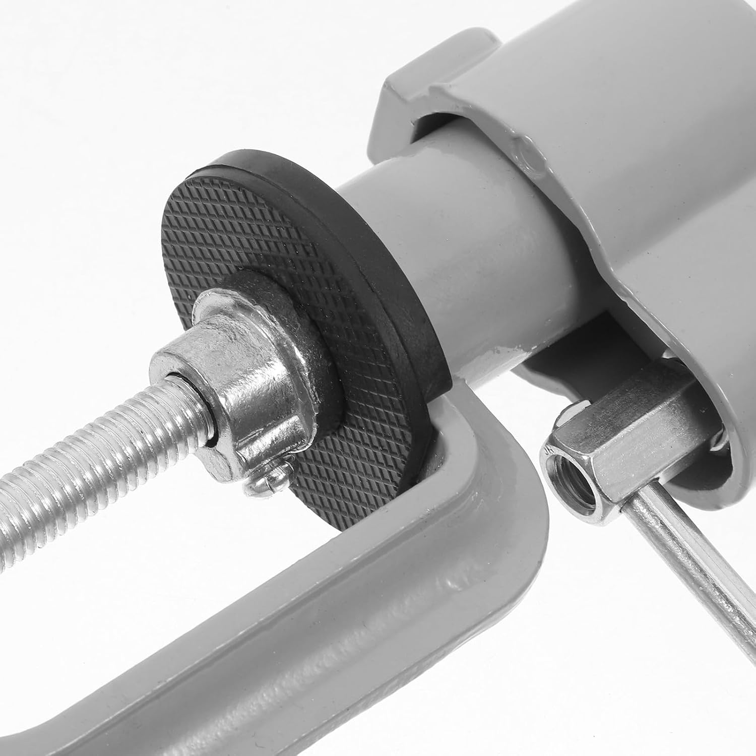 Universal 360° Rotating Aluminum Bench Vise Clamp Electric Drill Bracket for Woodworking and Manual Engraving Workstation