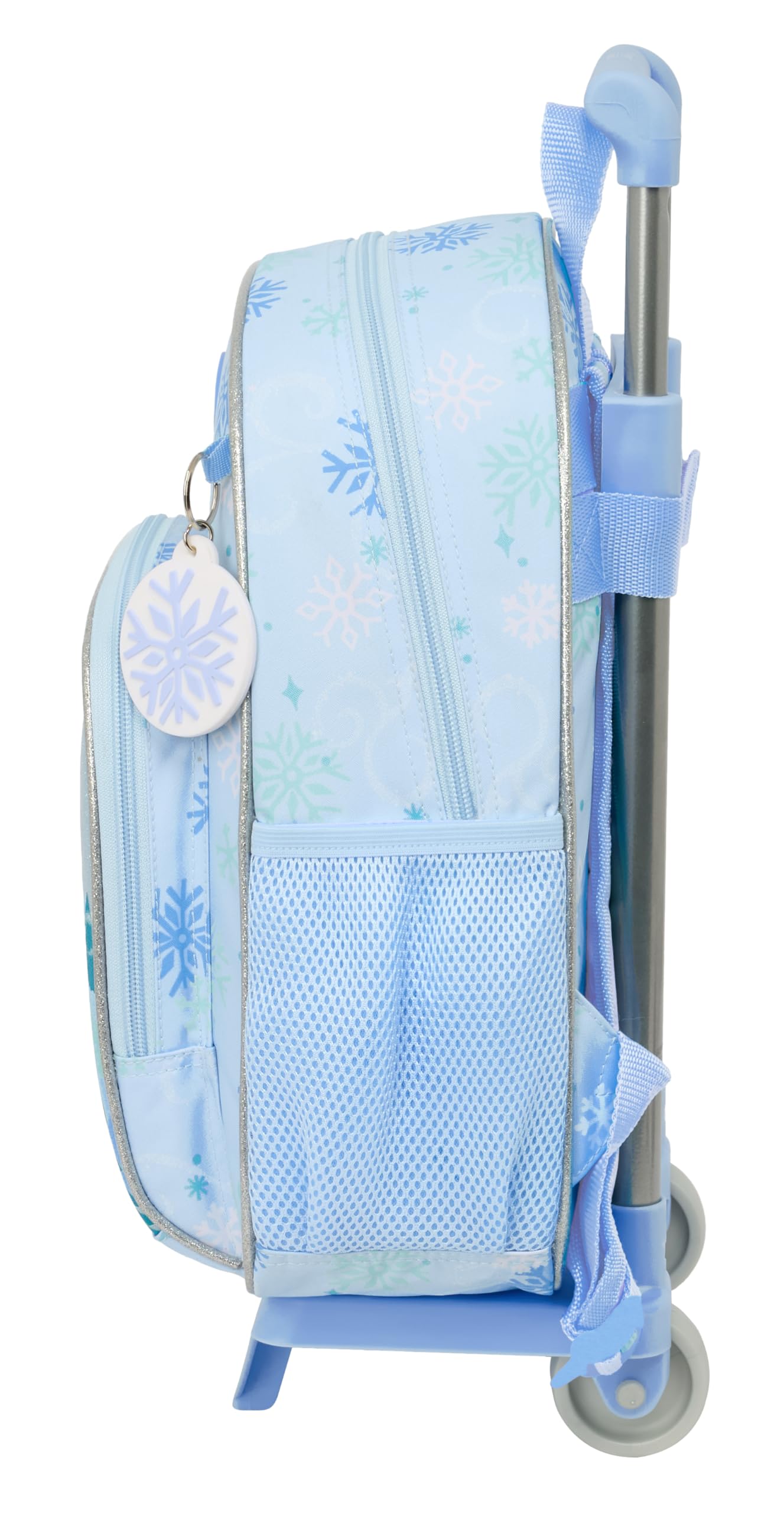 FROZEN - Zaino per bambini con carrello Safta 705, ideale per bambini di diverse età, comodo e versatile, qualità e resistenza, 28 x 10 x 34 cm