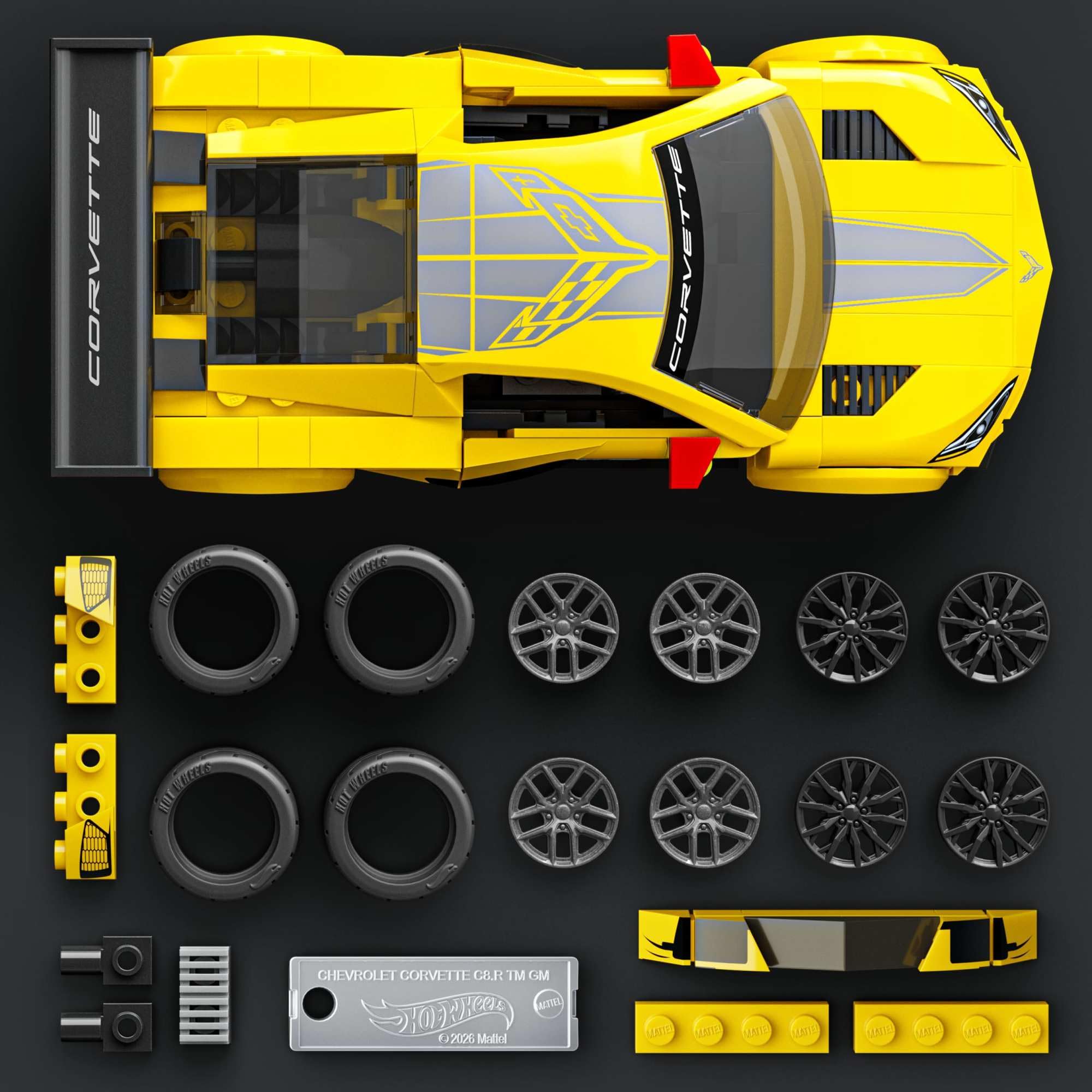 Mattel Brick Shop Hot Wheels Speed Series '20 Corvette C8.R