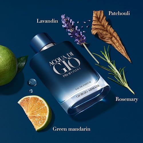 Miniatura 2 de Armani Beauty Acqua di Giò Profondo Eau de Parfum - Colonia para hombre, fragancia fresca y aromática, notas de mandarina, lavanda y cedro