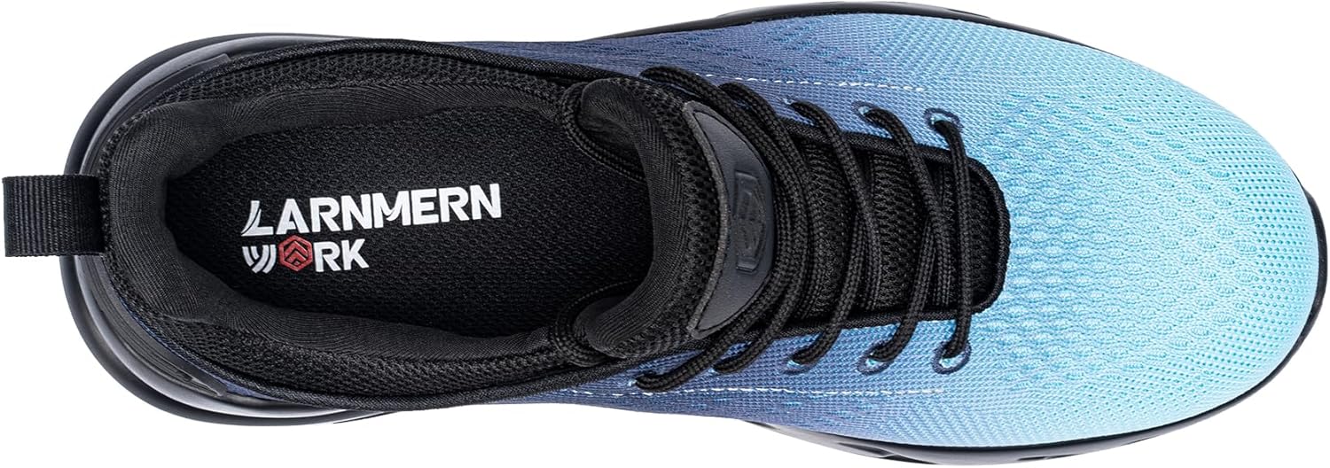 LARNMERN Men Non Slip Work Sneakers Water Resistant Food Service Zapatos Trabajo Antideslizantes Walking Shoes Waterproof Shoes Slip-on - Image 4