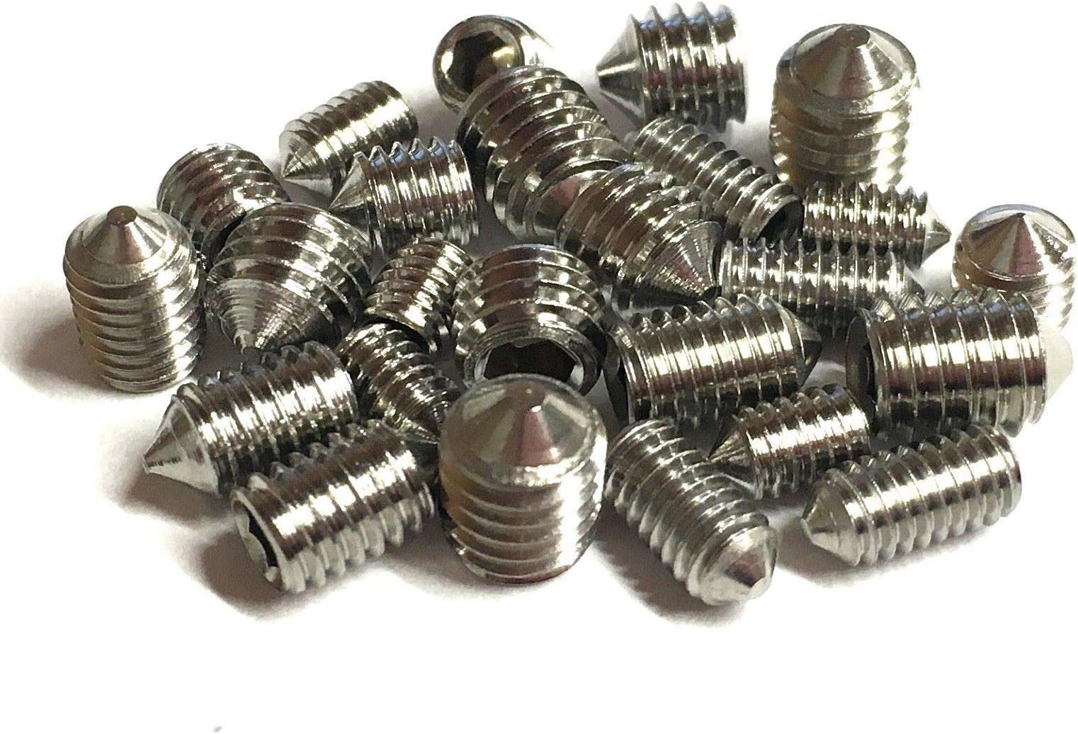 Grub Screws Metric Thread (Mixed 40 PACK) A2 Stainless Steel Cone Point