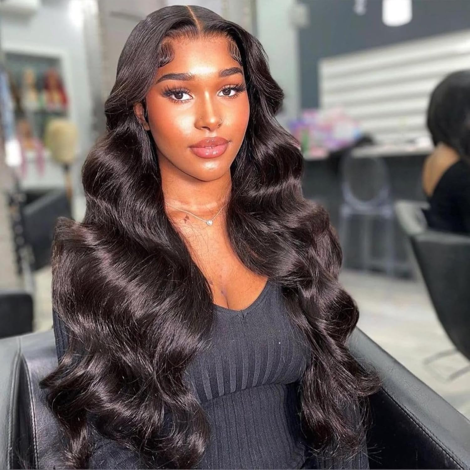 12A Glueless Real Full Lace Human Hair Wigs HD Transparent Lace Body Wave 180% Density 12 Inch, Breathable And Invisible Brazilian Full Lace Wig Pre Plucked 100% Hand-tied Wig Natural Black