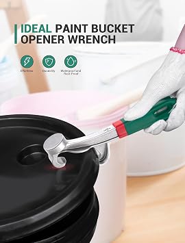 SARDVISA 5 Gallon Bucket Opener Tool with Rubber Handle Grip