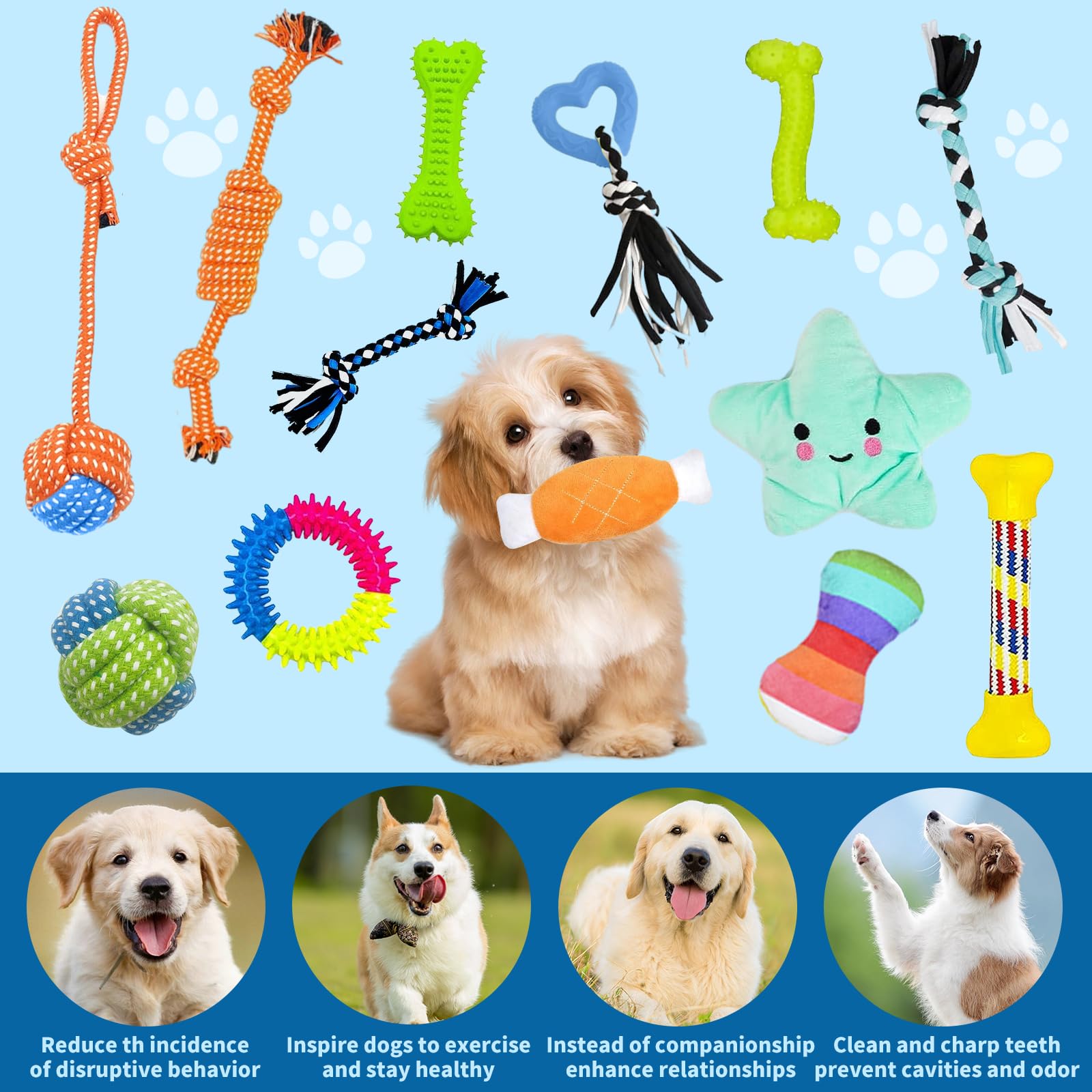 tough dog toys for large dogs Dog Toys for Aggressive Chewers: 2 Pack Indestructible Dog Toy for Lar   Frienhund