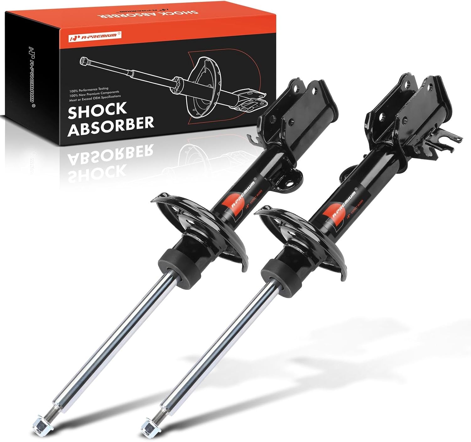 A-Premium Rear Shock Absorber Strut Compatible with Jeep Compass 2017-2021, Renegade 2017-2018, w/ 2.4L MultiAir & 6-Speed Auto Trans, 2-PC Set